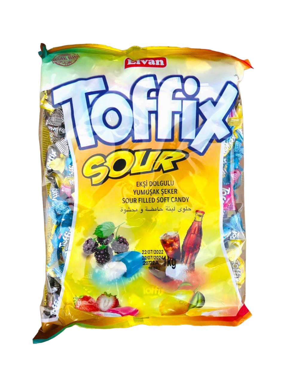 Цукерки жувальні Toffix sour mix Кислий мікс 1 кг (11603351) - фото 1
