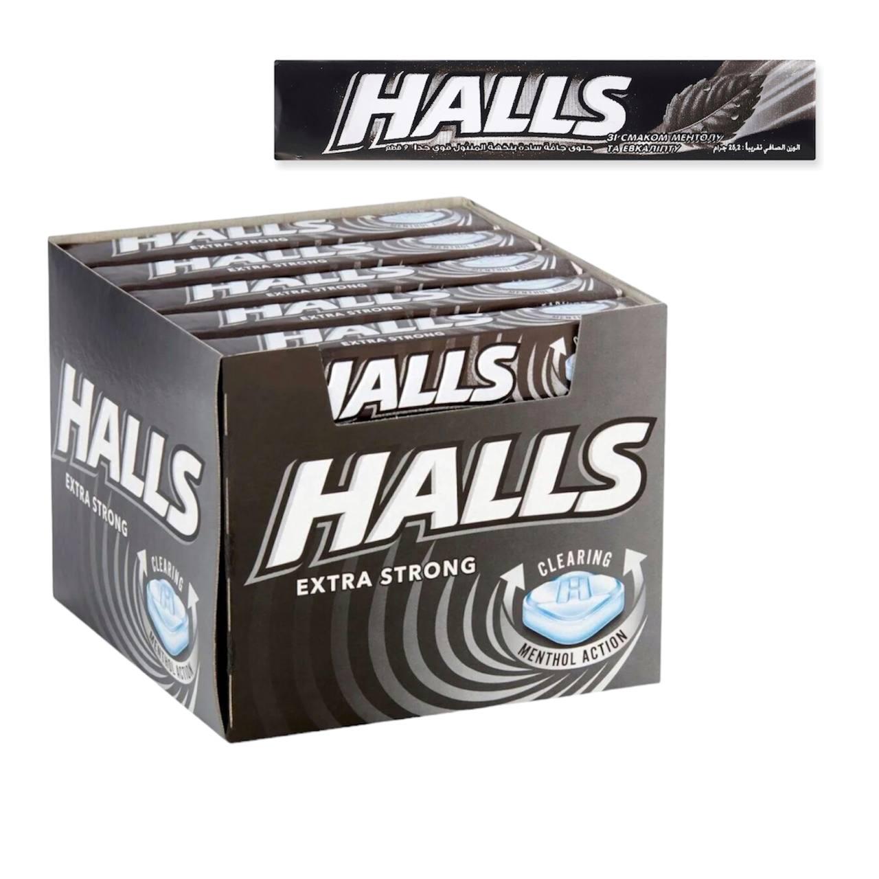 Льодяники Halls Extra Strong блок 20 шт. (00000005868)