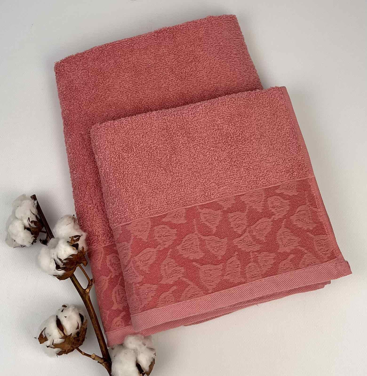 Набор полотенец Altinbasak Penye Berra 2 шт. Теракотовый (CN28571)