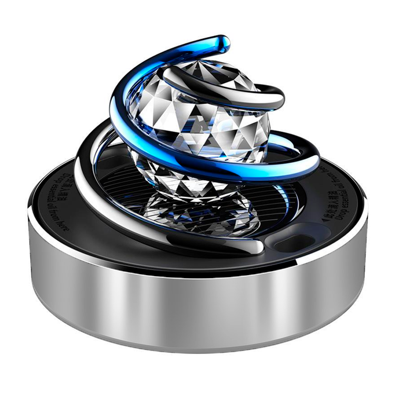 Ароматизатор автомобиль Кристалл на солнечных батареях Серебристый (2516658555)