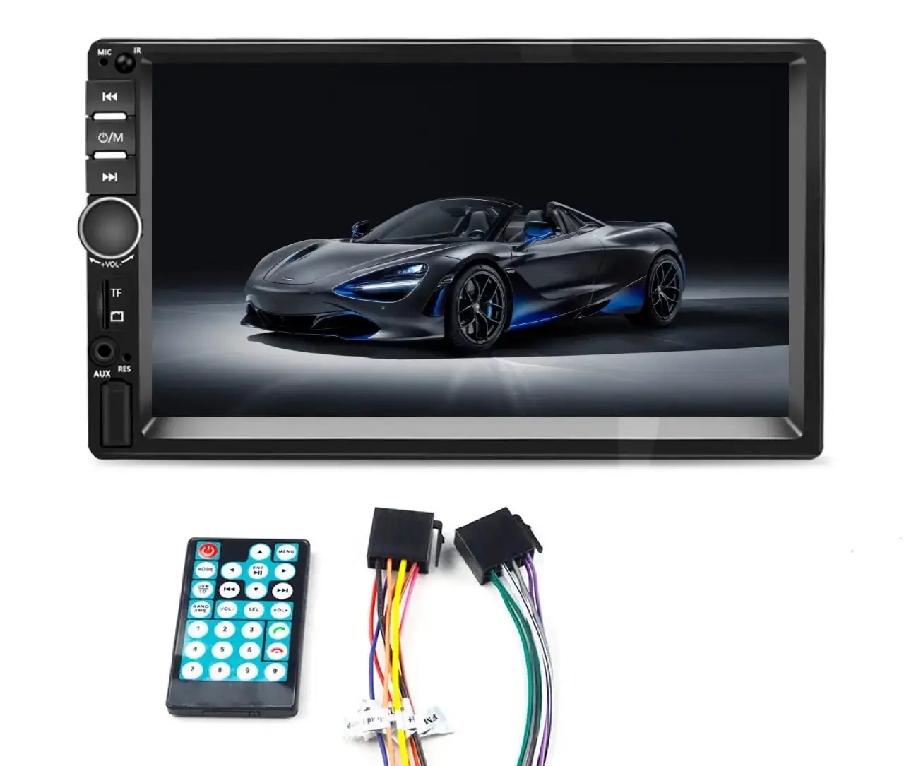 Автомагнитола 2din 7" USB SD Bluetooth/пульт на руль 7018 - фото 2