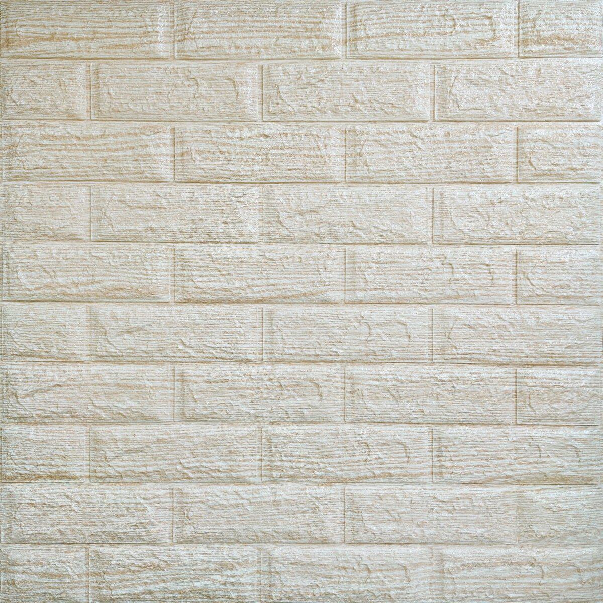 3D-панель Sticker Wall SW-00000489 самоклеящаяся 700х770х5 мм Бежевый (991941784)