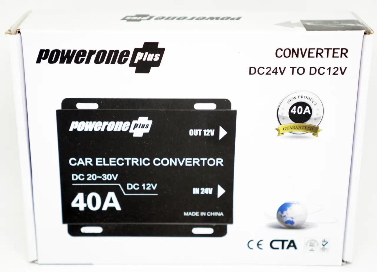Перетворювач напруги автомобільний PowerOne 24 В 12 В 40 A Black (3_06398) - фото 7 Перетворювач напруги автомобільний PowerOne 24 В 12 В 40 A Black (3_06398) - фото 7