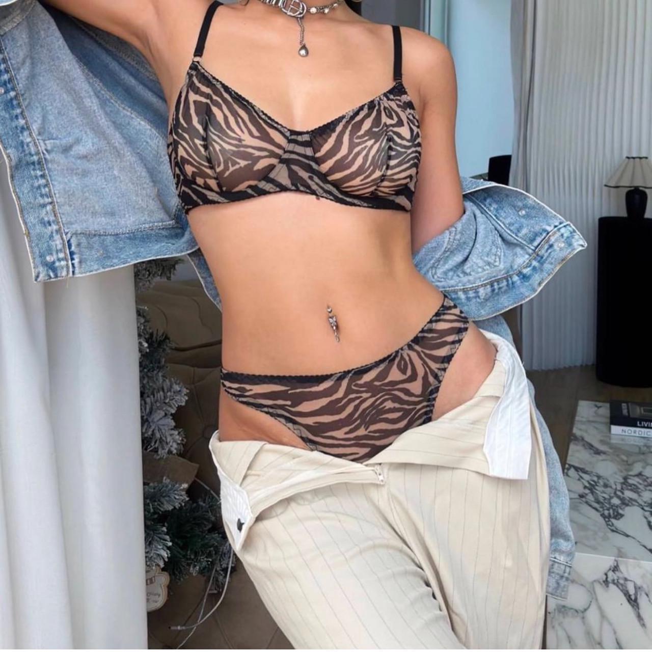 Комплект нижньої білизни з стрейтч-сітки L Чорний (362) - фото 2 Комплект нижньої білизни з стрейтч-сітки L Чорний (362) - фото 2