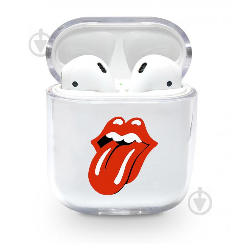Прозрачный силиконовый чехол Apple AirPods с рисунком - Роллинг Стоунз (KAP1144) Прозрачный силиконовый чехол Apple AirPods с рисунком - Роллинг Стоунз (KAP1144)