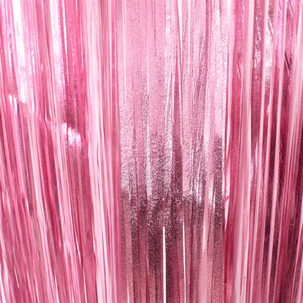 Шторка із фольги для фотозони 2x1 м Рожевий (1603)