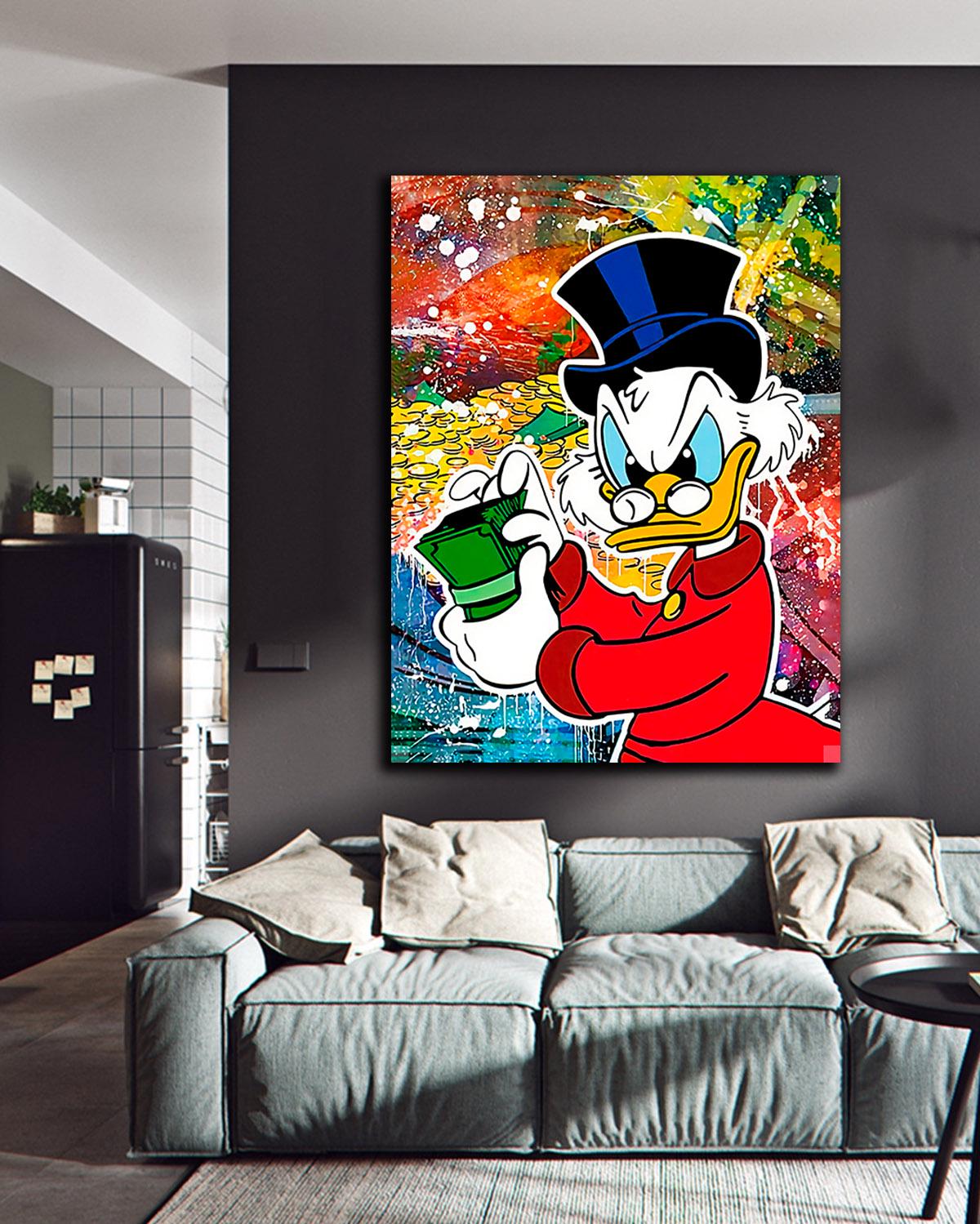Картина для офиса Скрудж Money Art 90х120 см (MIX-101-2)