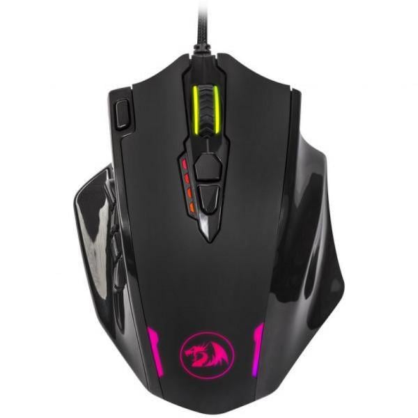 Комп'ютерна мишка ігрова Redragon Impact 78322 дротова RGB 12400dpi 24кн Чорний (584146)