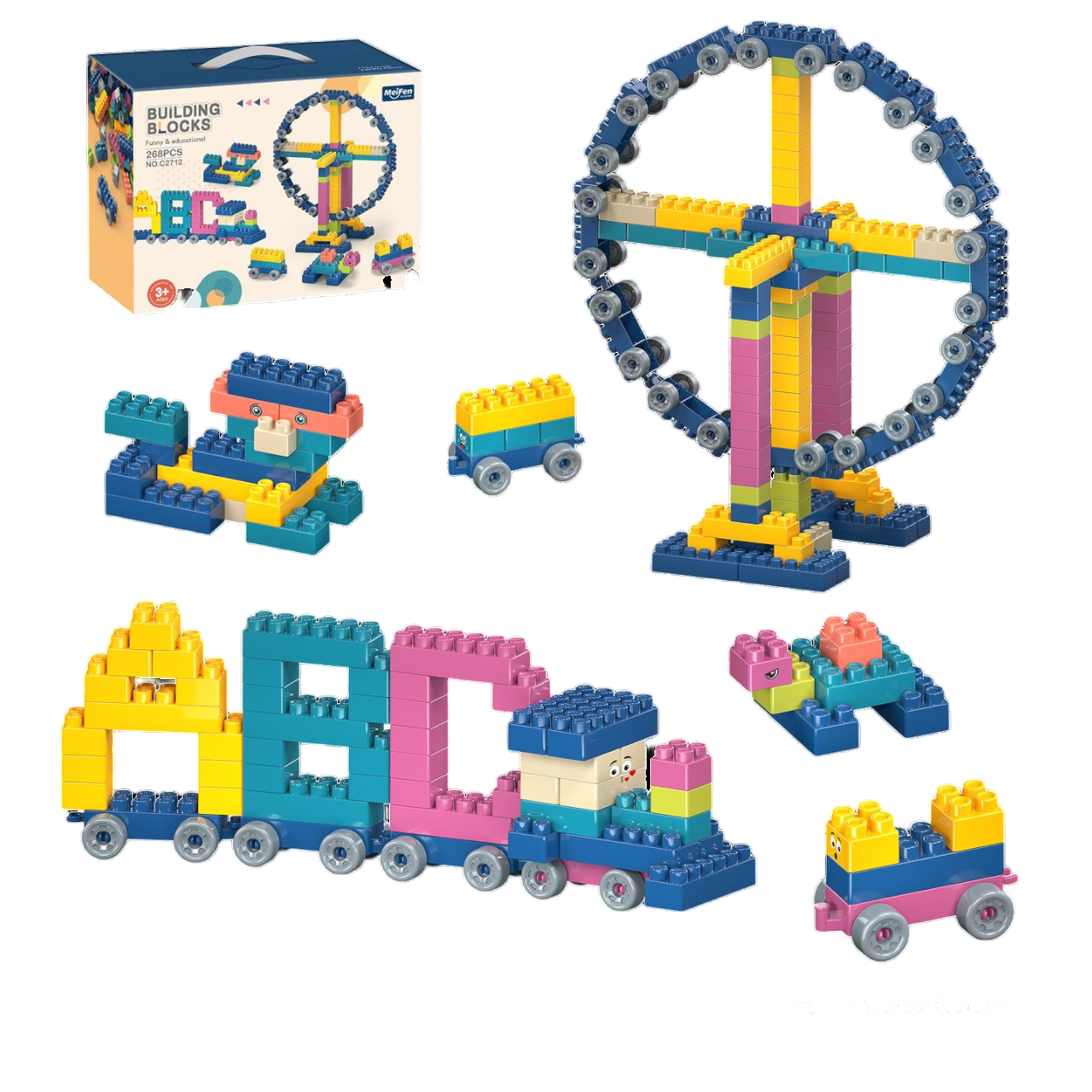 Конструктор MeiFeng детский 268 деталей