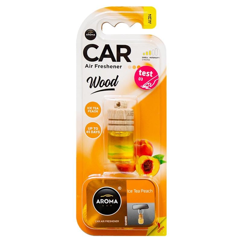 Ароматизатор Aroma Car Wood Ice Tea Peach, 6мл жидкий