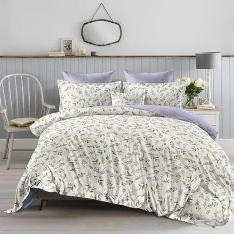 Комплект постельного белья Viluta с узором ранфорс премиум двуспальный 200x220 см Белый (PB-456-A-303)