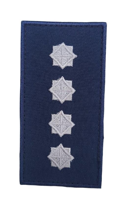 Погон на липучці ДСНС Капітан 5х10 см Темно-синій (3584765)