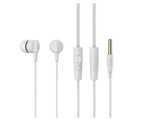 Навушники вакуумні дротові Celebrat G35 1,2 м White