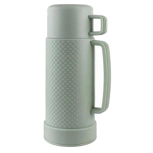 Термос зі скляною колбою пластиковий корпус для чаю та кави 1 л Green Термос зі скляною колбою пластиковий корпус для чаю та кави 1 л Green