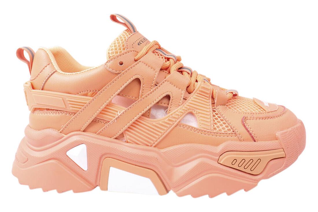 Кросівки жіночі Vikonty зі шкіри на низькому ходу на шнурівці р. 37 Помаранчевий (258-21LK) - фото 3 Кросівки жіночі Vikonty зі шкіри на низькому ходу на шнурівці р. 37 Помаранчевий (258-21LK) - фото 3