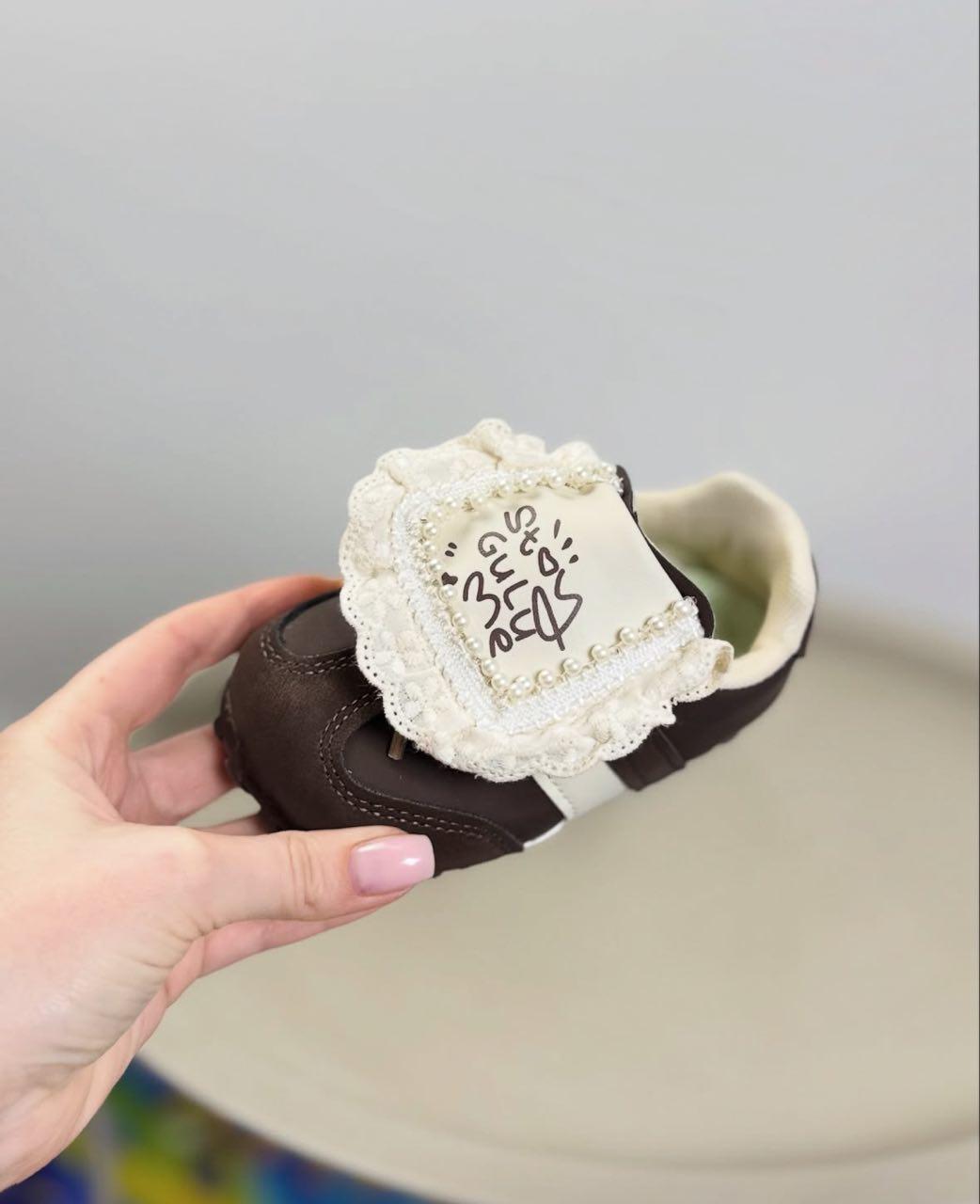 Кроссовки детские 1487 р. 23 Коричневый (25338881) - фото 5