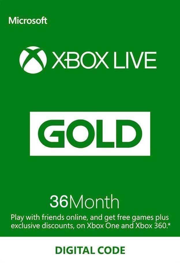 Подписка Xbox Live Gold на 36 месяцев Xbox 360/One/Series для всех регионов и стран