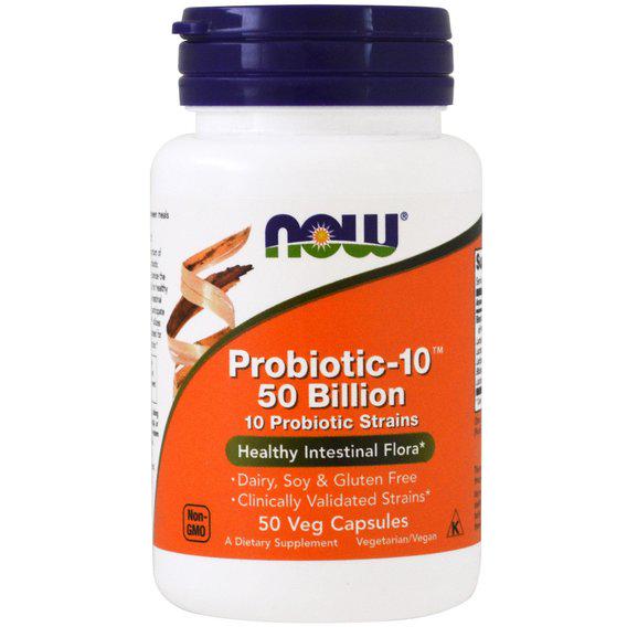Пробіотик NOW Foods Probiotic-10 50 billion 50 Veg Caps (NOW-02928)
