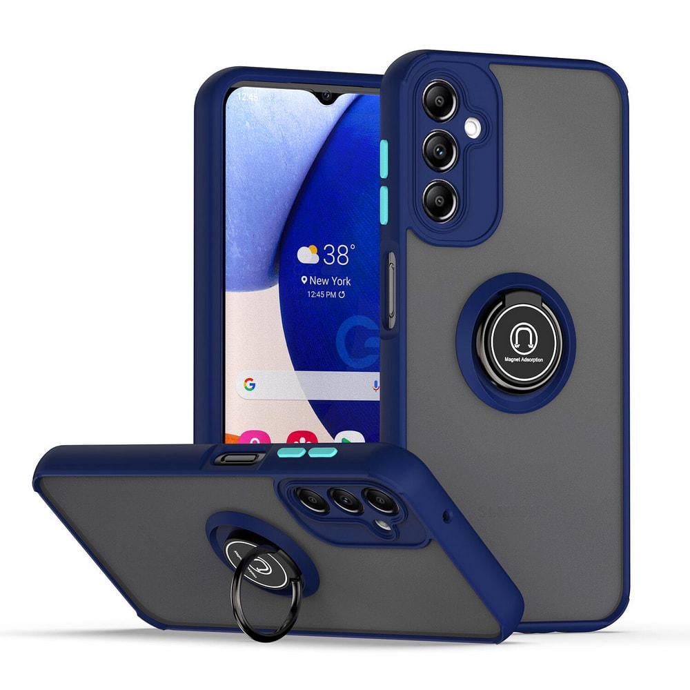 Захисний чохол MatteLuxe Samsung Galaxy A14 A145 (з кільцем) Blue (33085-28)