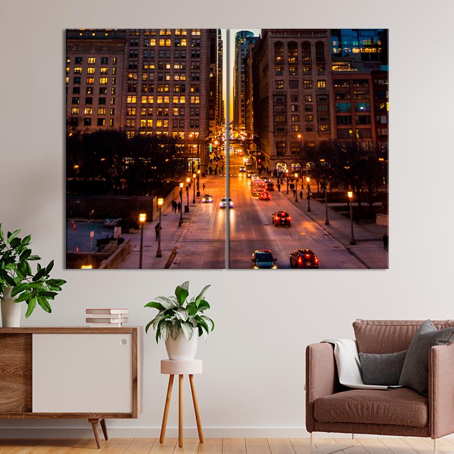 Настенний декор Жизнь в вечернем Лондоне 71x51 см (A769-2)