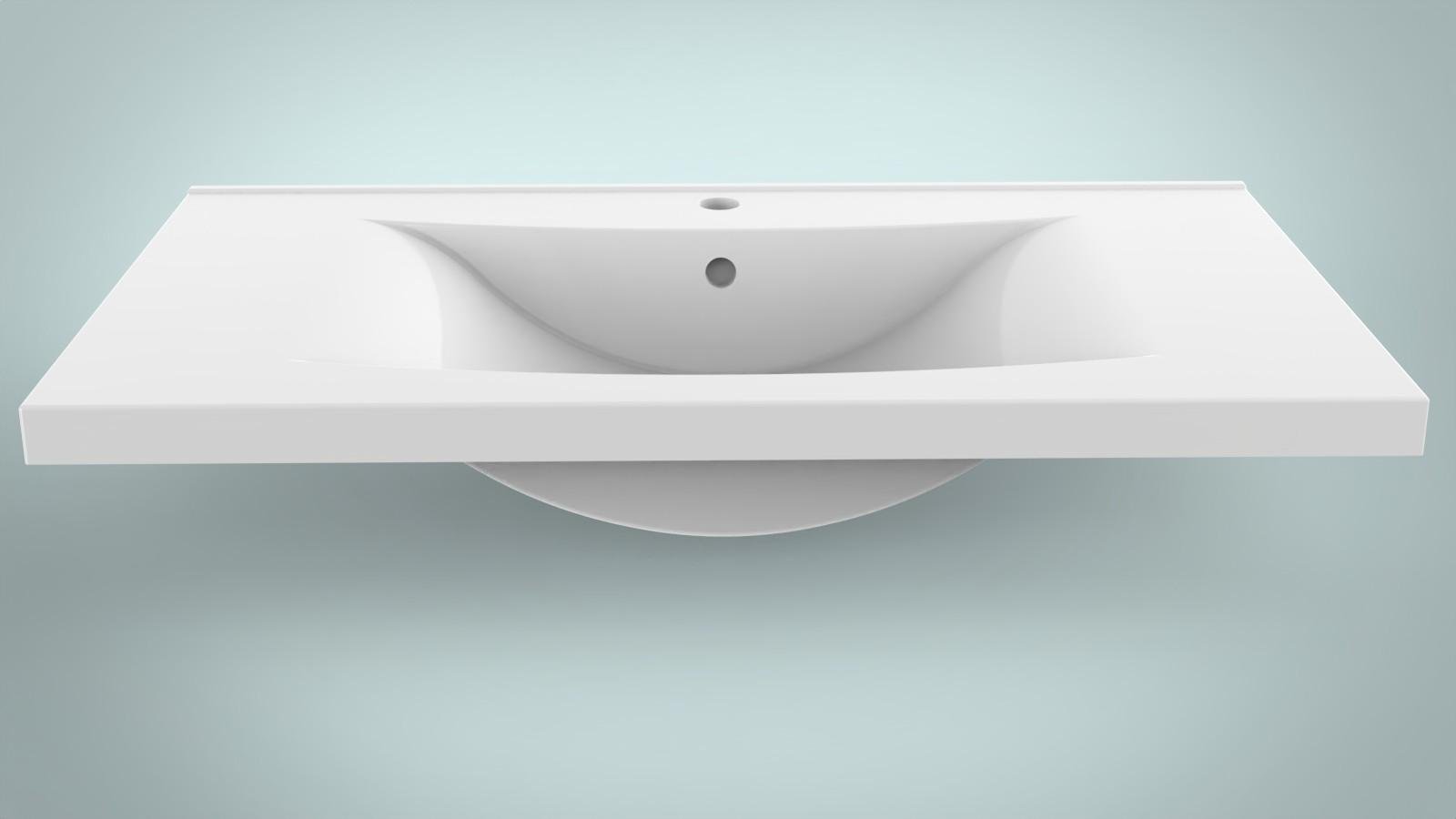 Умывальник Аmidicon lIZA 90х48 см Белый (27983431) - фото 2