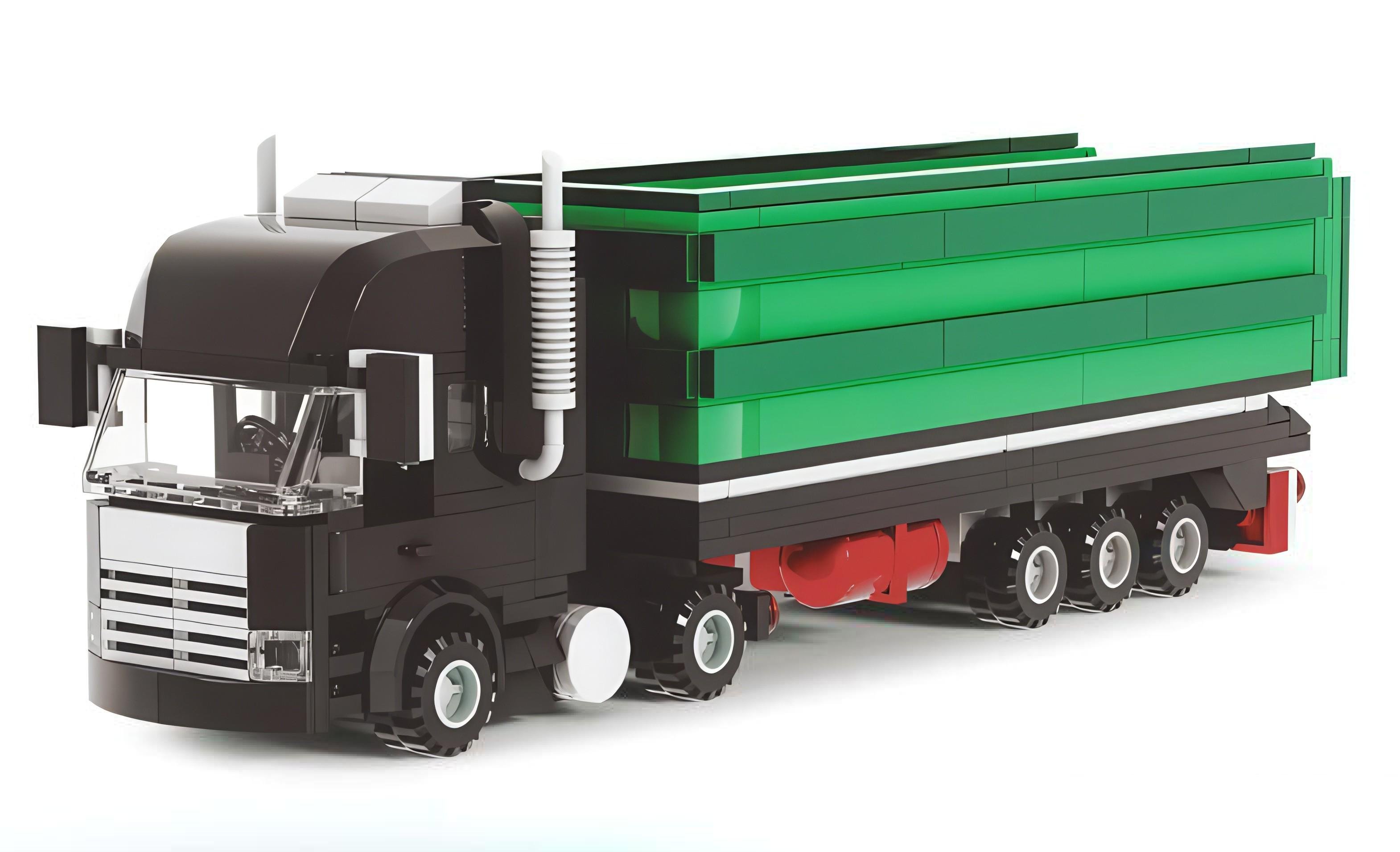 Конструктор KB 6002 Megapolis грузовик с прицепом 340 дет. (32409452)