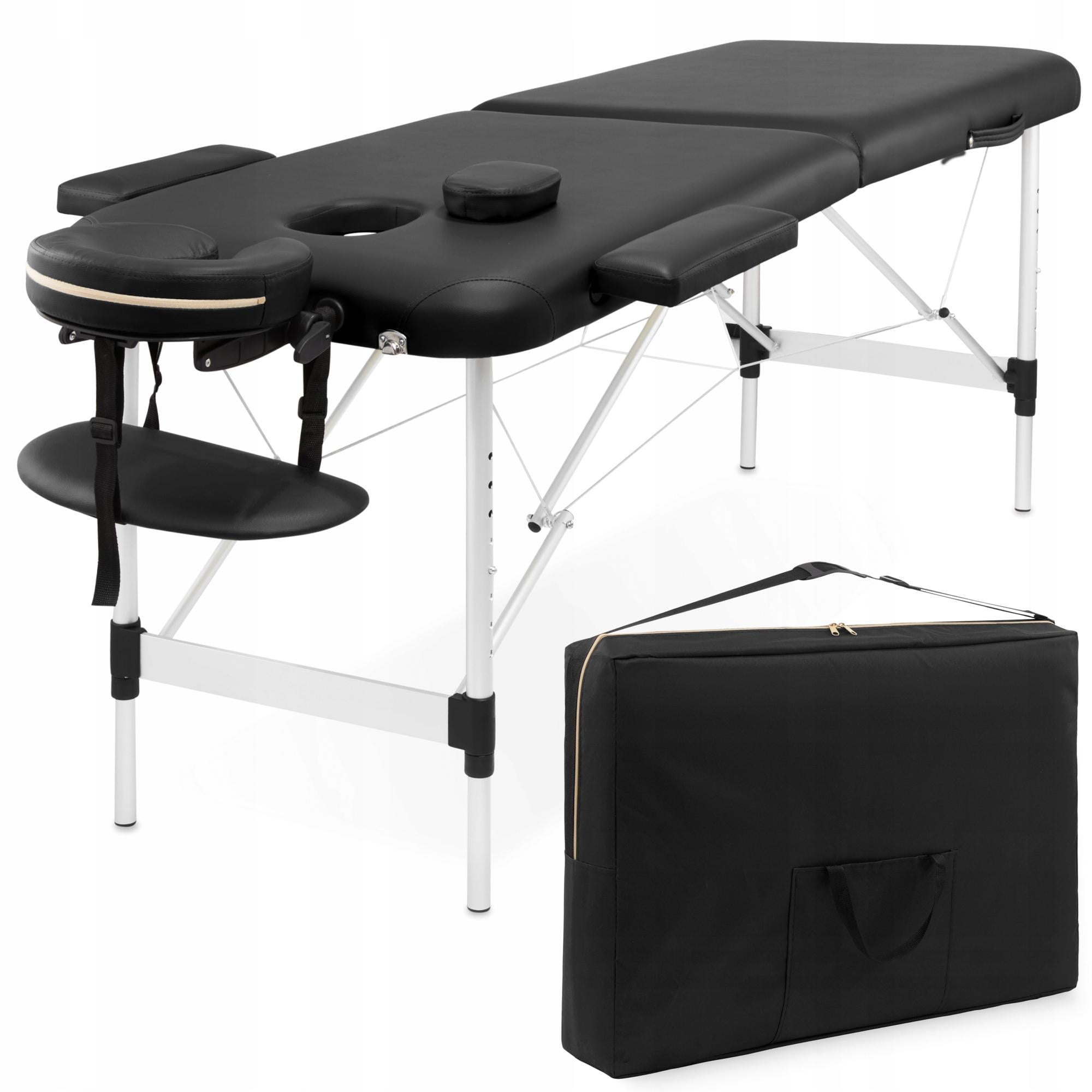 Масажний стіл складний 4FIZJO Massage Table+ Alu W60 Black (P-5907739318381)