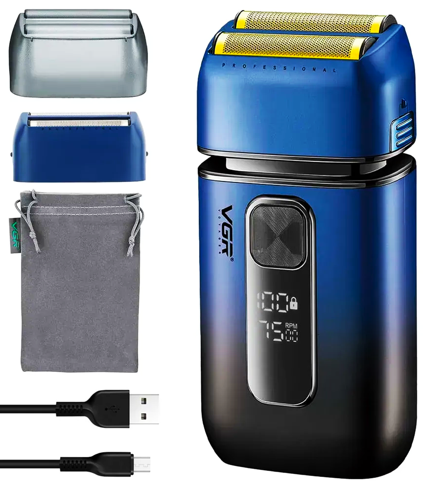 Електробритва акумуляторна VGR V-362 USB з подвійним лезом (25636192)