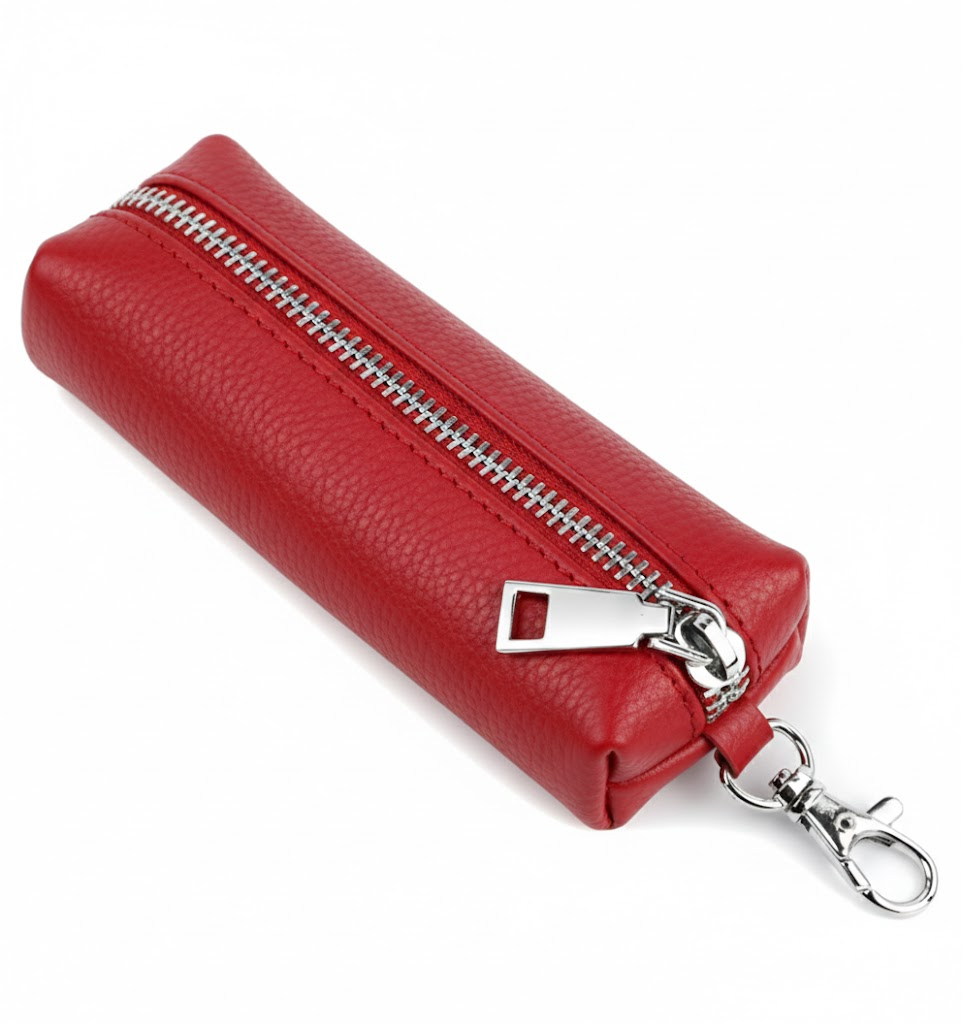 Ключница из натуральной кожи Красный (74133-1)