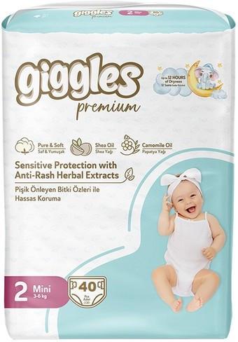 Підгузки дитячі Giggles Premium 2 Mini 3-6 кг 40 шт.