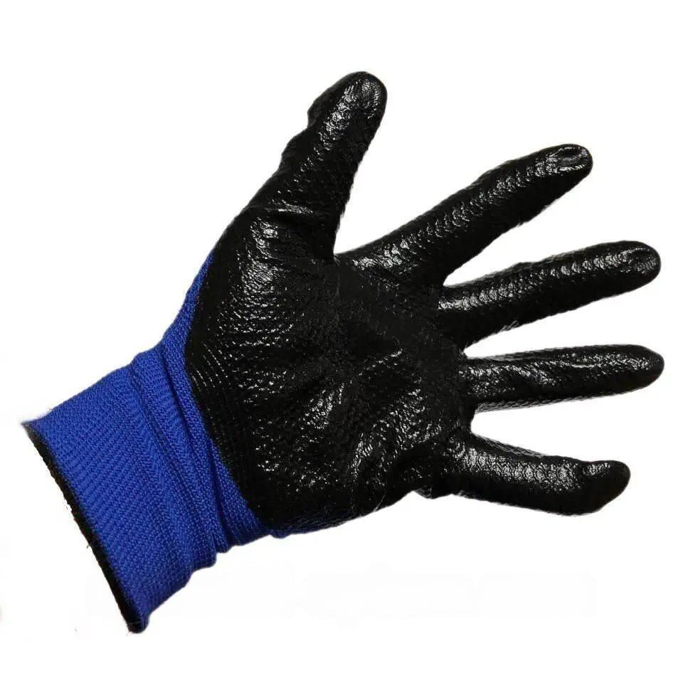 Перчатки маслостойкие Кобра SIZE 10 12 пар/уп. Сине-черный