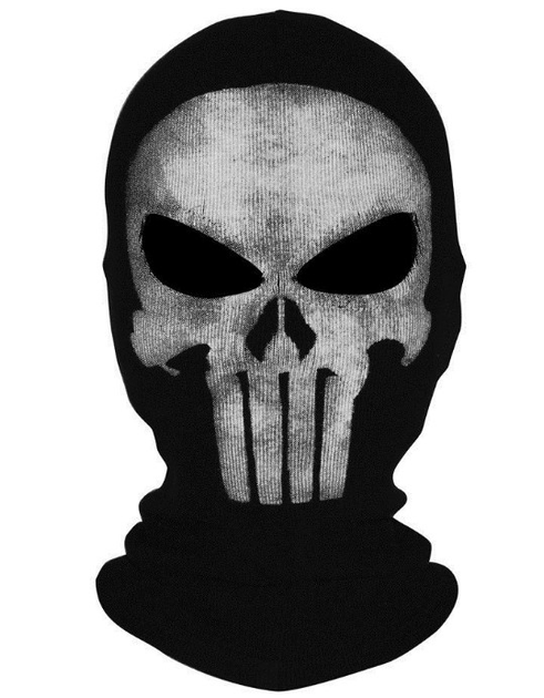 Балаклава с черепом The Punisher из Call of Duty Каратель One Size Черный (575483965-5)