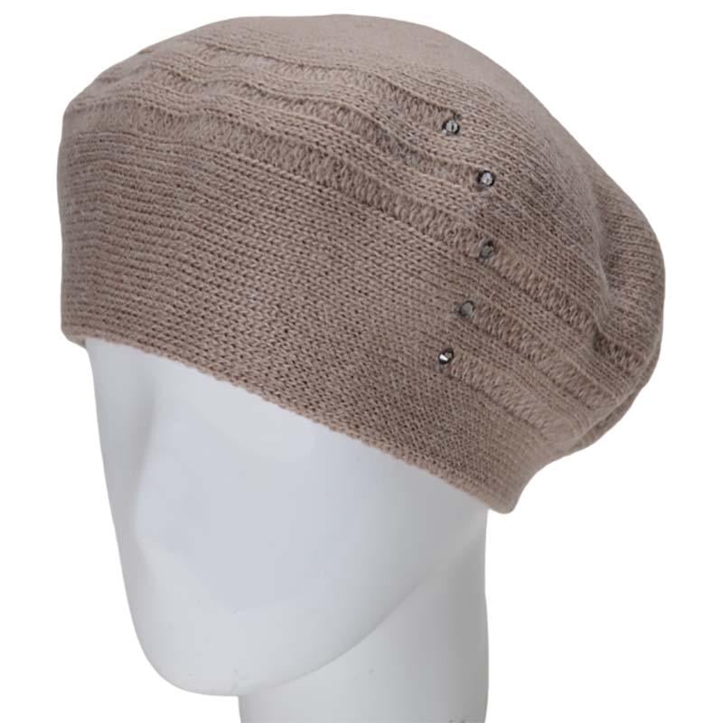 Берет жіночий Lirus Лінія подвійний напіввовняний Бежевий (119073)