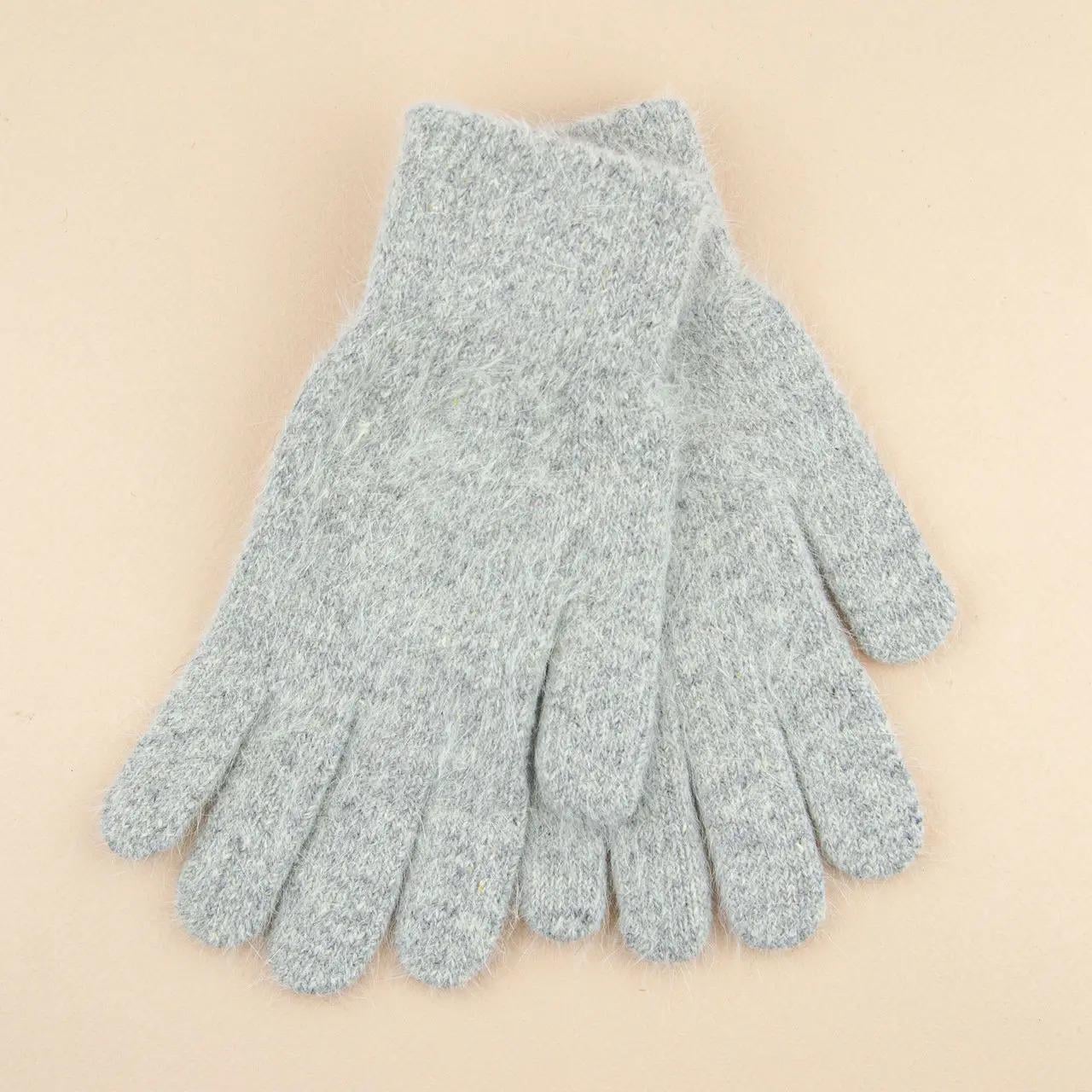 Перчатки женские зимние шерстяные с меховой подкладкой S (23-5-62)