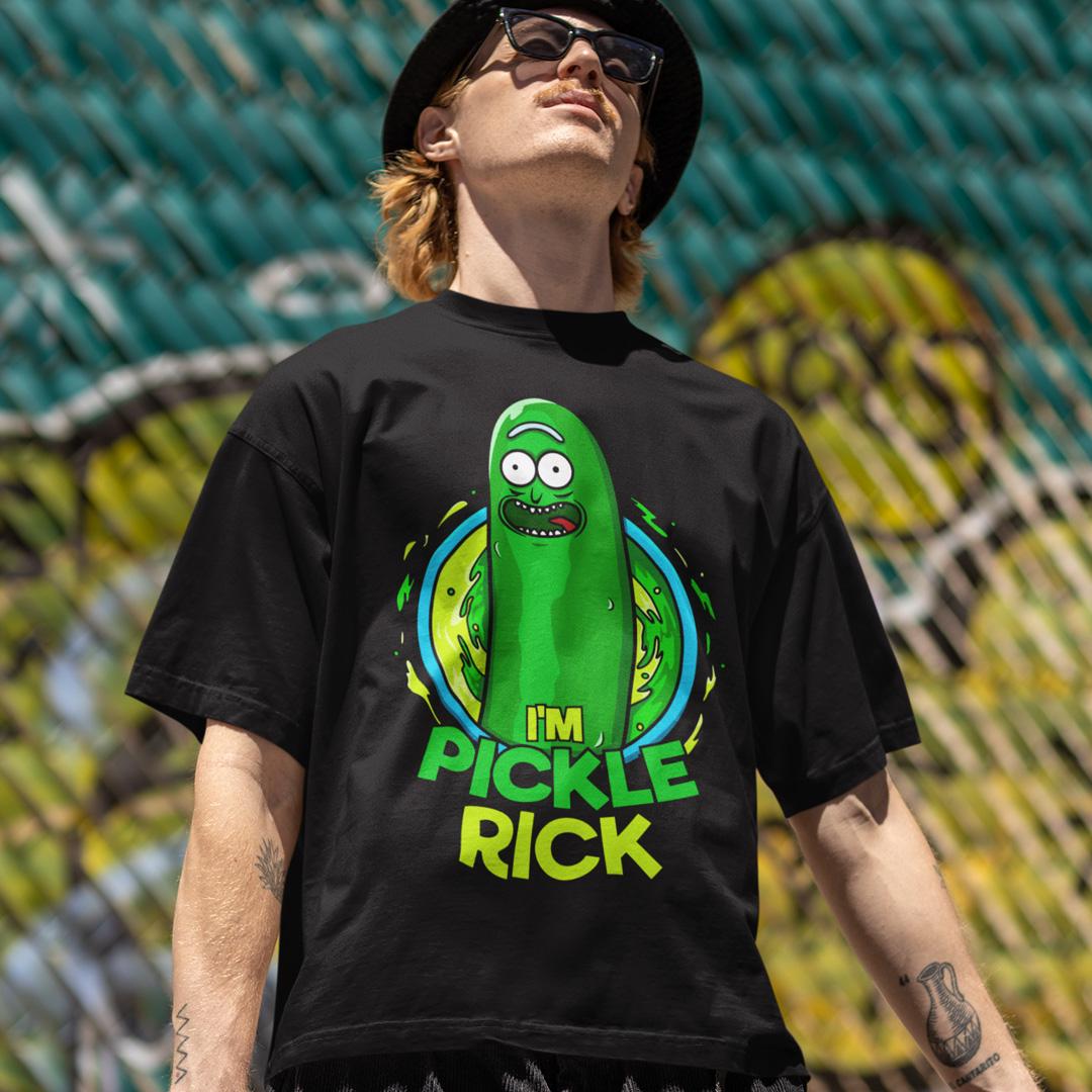 Футболка унисекс Rick and Morty Im Pickle Rick 4XL Черный (0000011502)