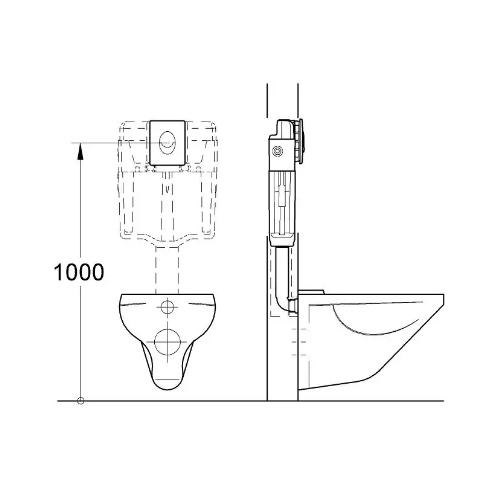 Кнопка змиву пневматична до інсталяції Grohe Skate Air 38505SH0 Білий - фото 6