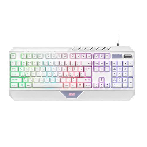 Клавіатура 2E 2E-KG315UWT gaming KG315 RGB дротова ENG/UA USB2,0 White (582358)