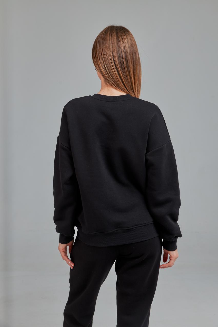 Свитшот женский М167.4 L Черный (629-1-62) - фото 5 Свитшот женский М167.4 L Черный (629-1-62) - фото 5
