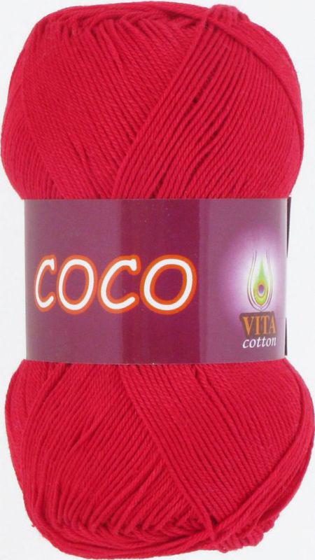 Пряжа Vita Cotton Coco 3856 красный (3366)