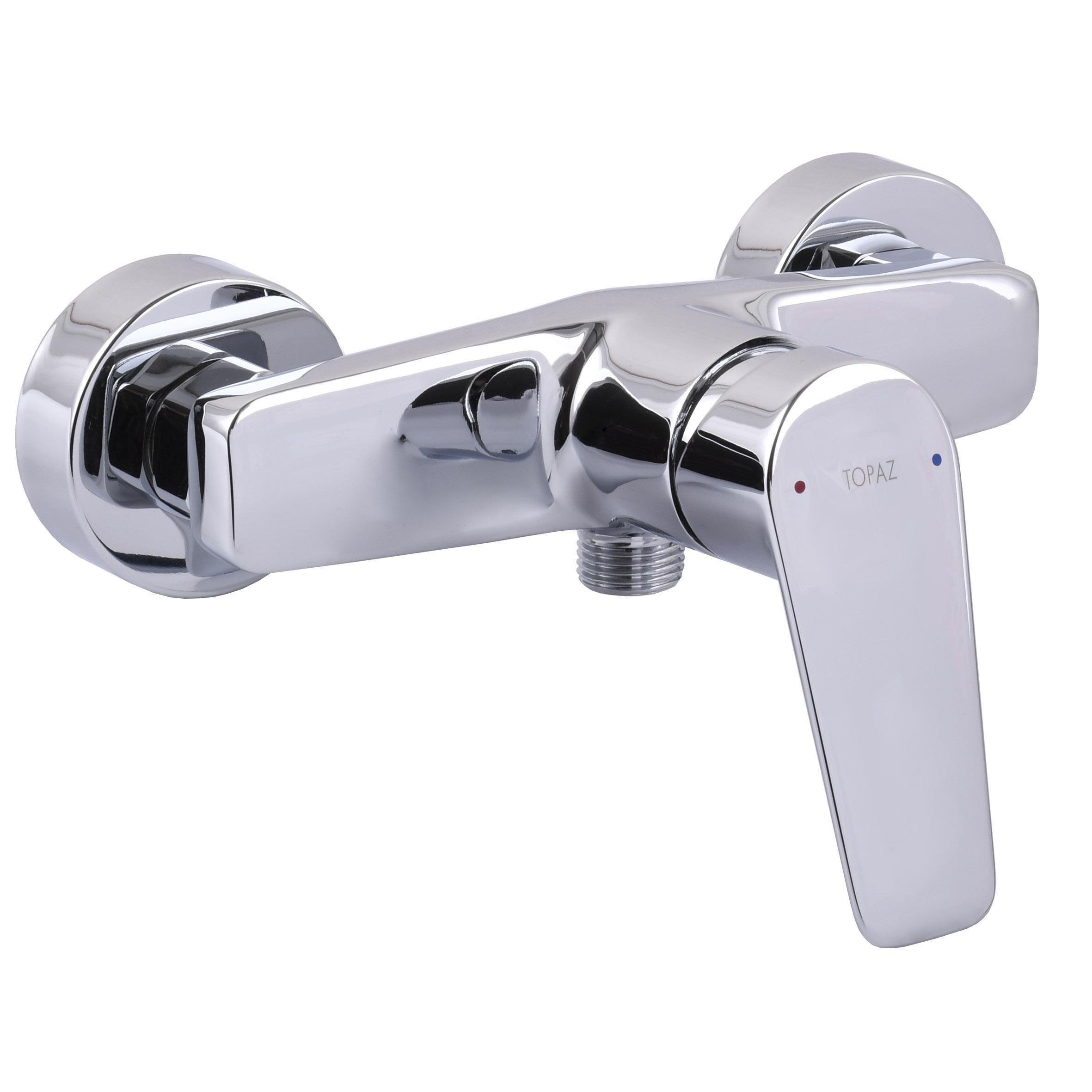 Смеситель для душа с лейкой и держателем TPZ CAPRI Chrome (27409)