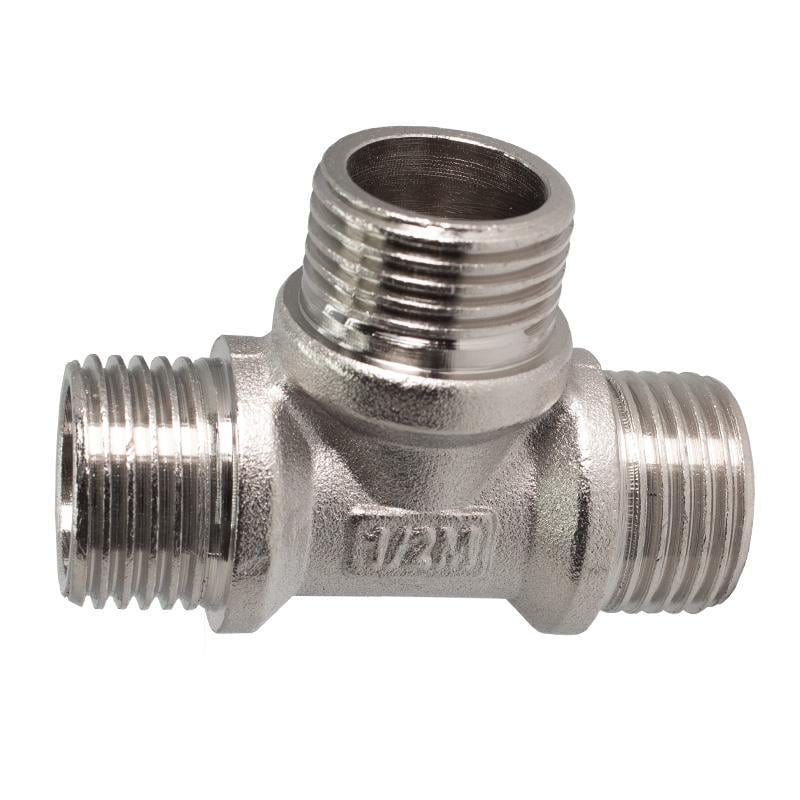 Тройник никелированный Remi ЗЗЗ 1/2" (TU-19800)