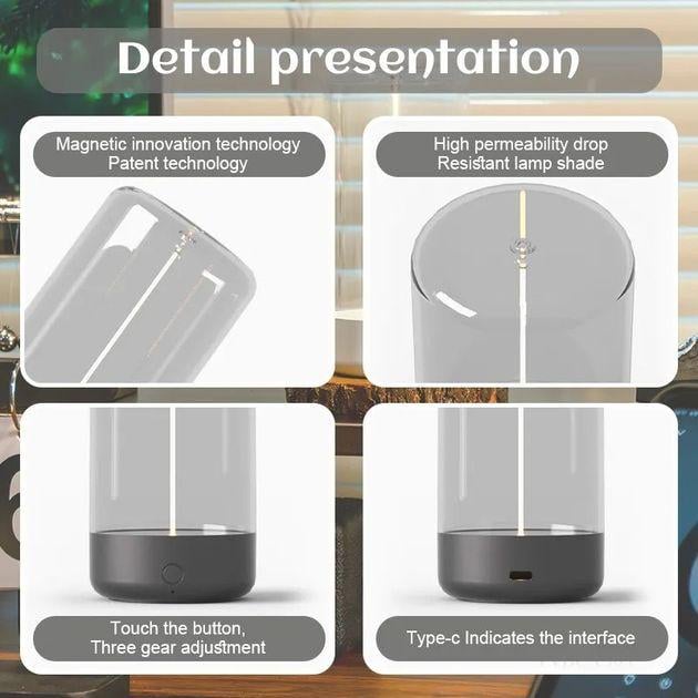 Настольная атмосферная лампа ночник Ningbo FILA Line с аккумулятором и магнитным гибким LED-светодиодом - фото 10 Настольная атмосферная лампа ночник Ningbo FILA Line с аккумулятором и магнитным гибким LED-светодиодом - фото 10