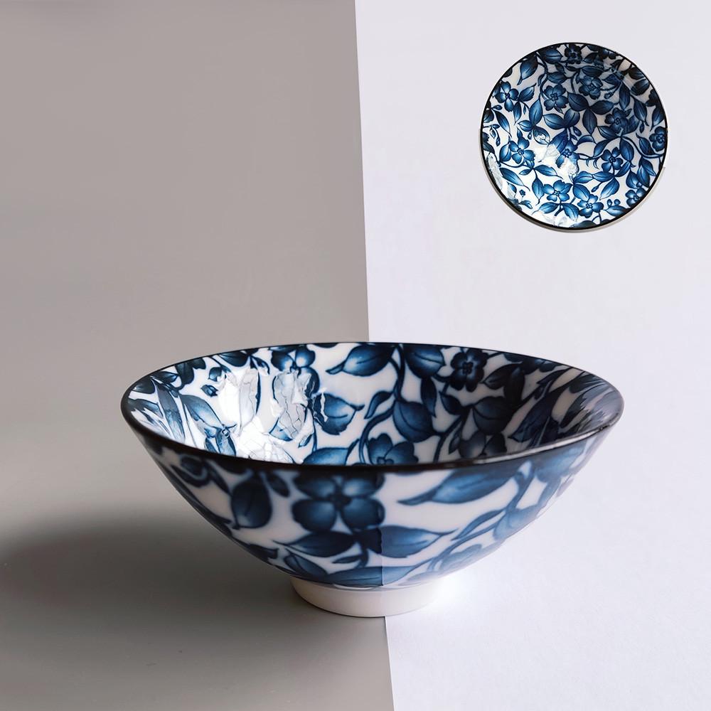 Пиала для чая Цветы фарфоровая 90 мл - фото 2