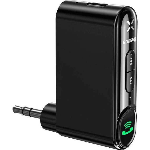 Модулятор FM-Трансмітер BASEUS BSBA-02 AUX Wireless Audio Receiver WXQY010001 Black - фото 1 Модулятор FM-Трансмітер BASEUS BSBA-02 AUX Wireless Audio Receiver WXQY010001 Black - фото 1