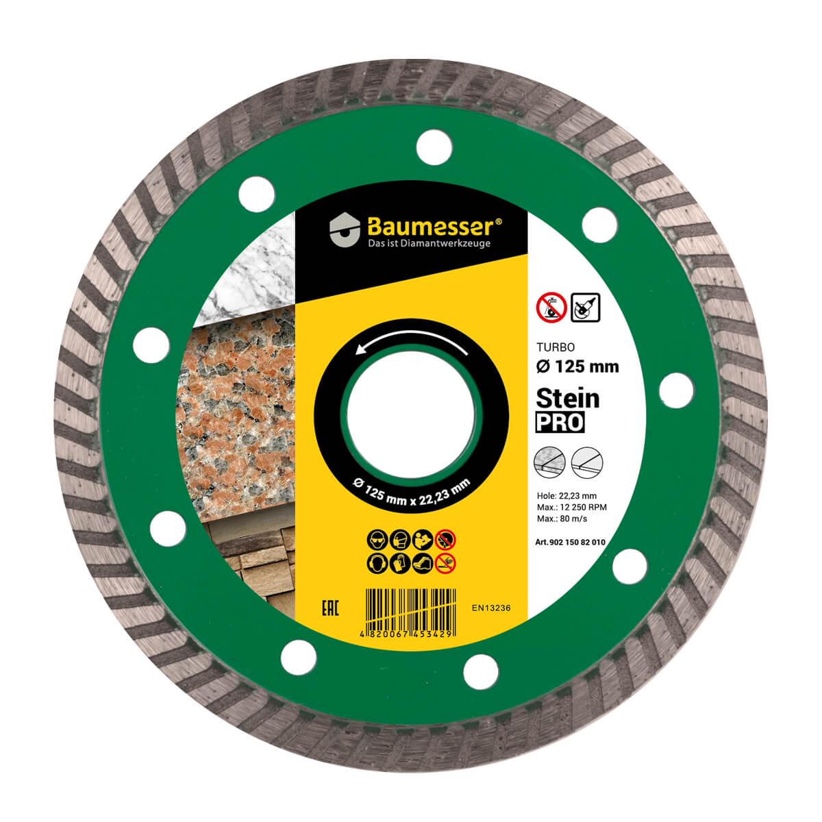 Диск алмазний Baumesser Stein Pro Turbo 125x2,2x8x22,23 мм (90215082010)