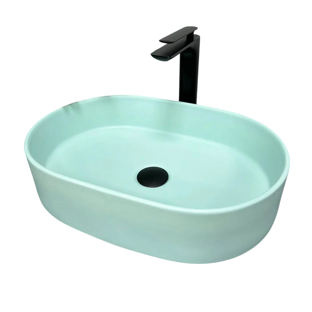 Раковина накладная VBI Verona 50 овальная 340x500 мм Зеленый матовый (RM-VBI-011318)