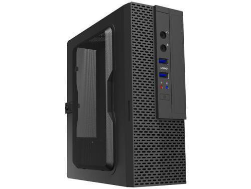 Корпус GameMax ST102-200W черный, 200 Вт, Mini ITX, 2xUSB 2.0, Card Reader (ST102-200W)