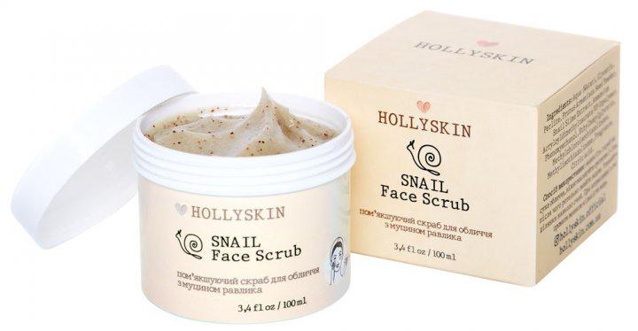 Скраб для лица Holly Skin Snail Face Scrub с муцином улитка (52) - фото 1