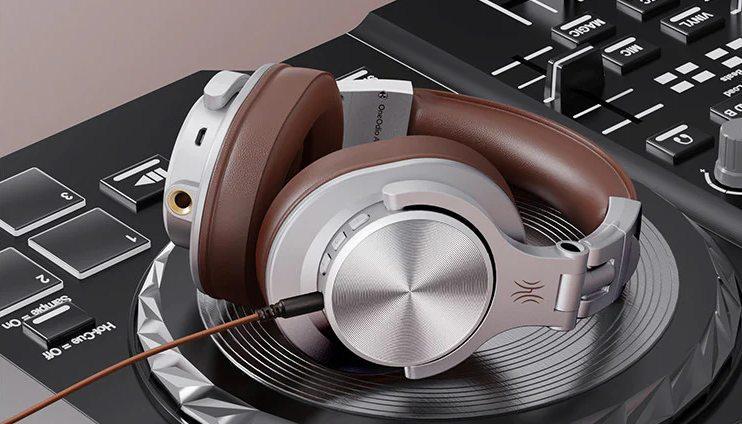 Навушники бездротові Накладні OneOdio A70 з мікрофоном Сірий (30469729) - фото 12