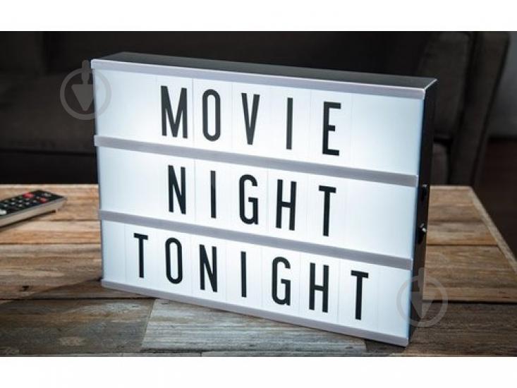 Інтер'єрний лайтбокс з літерами А4 90 літер Білий (jk123657) Інтер'єрний лайтбокс з літерами А4 90 літер Білий (jk123657)